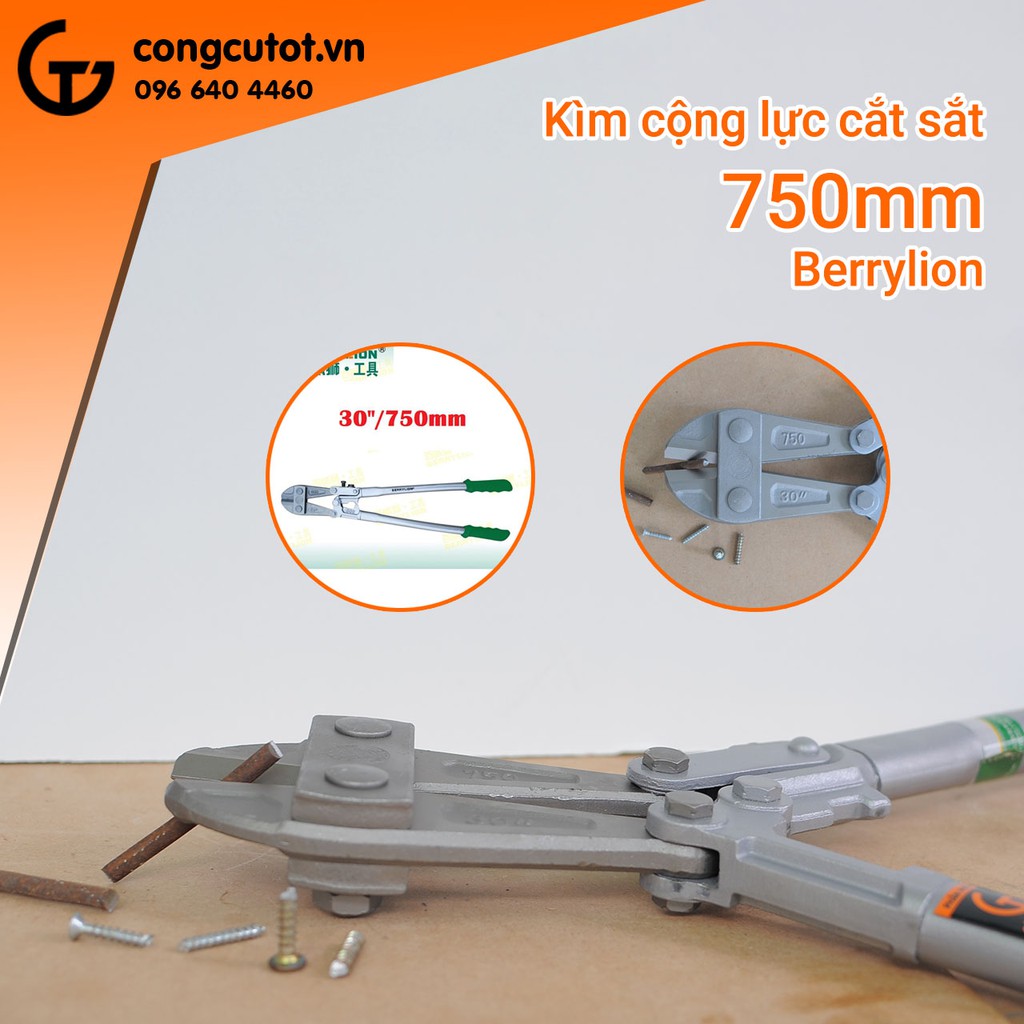 Kìm cộng lực cắt sắt Φ13mm Berrylion 750mm thép Cr-V