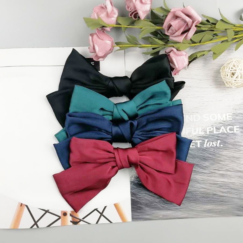 Kẹp tóc nơ phong cách Hàn Quốc thời trang xinh xắn cho bé gái