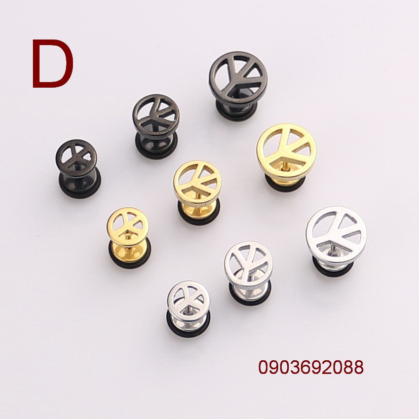 [HCM] TOP 1 Bông tai INOX kiểu đẹp cá tính