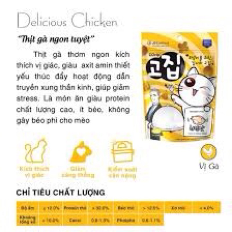 Bánh thưởng Gozip cho meo Hàn Quốc