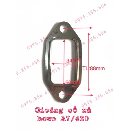 Gioăng cổ xả Howo A7/420 phụ tùng ô tô phụ tùng Hùng Lỳ