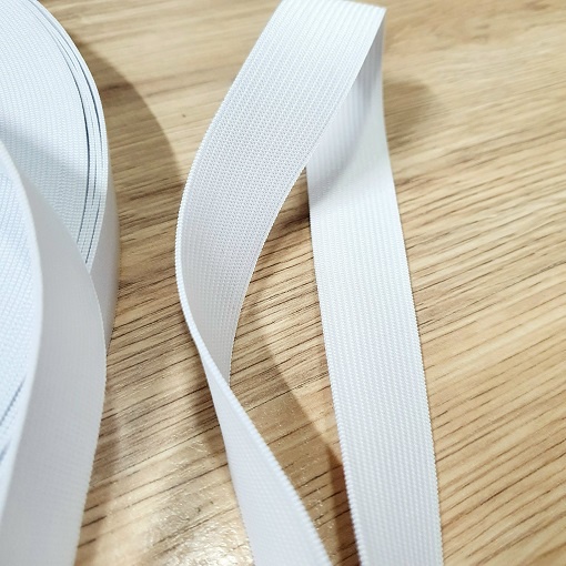 Hai Mét Dài Dây Thun Màu Trắng Bản 25mm Loại Dai Chất Lượng Co Giãn Bền Độ Dày Gần 1mm Thường Dùng Trong May Mặc