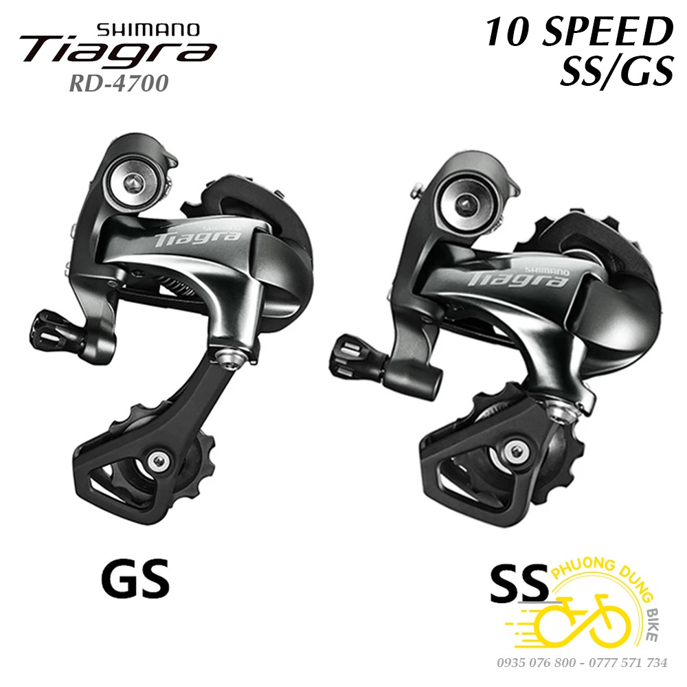 Củ cùi đề sau xe đạp SHIMANO TIAGRA RD-4700 10 Speed - Hàng chính Hãng