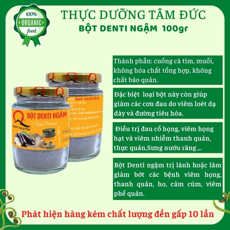 Bột denti ngậm Quy Nguyên hũ 100g - chùa Long Hương
