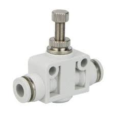 |HÀNG XỊN| Van tiết lưu LSA màu trắng, hàng tốt nối hai đầu ống khí nén, phun sương, chịu được áp suất cao giá sỉ