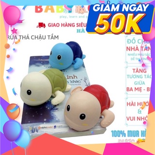Rùa Con Thả Bồn Tắm Cho Bé Dễ Thương – Đồ Chơi Dây Cót Nhà Tắm Mini Hình Con Rùa Nhiều Màu Sắc