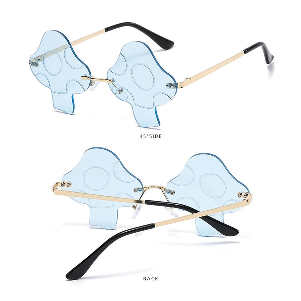 OKDEALS Kính Mát Hình Nấm Không Vành Phong Cách Retro Thời Trang Cho Nữ