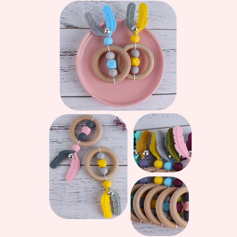Đồ Chơi Ngậm Nướu Bằng Silicone Không BPA Cho Bé Sơ Sinh
