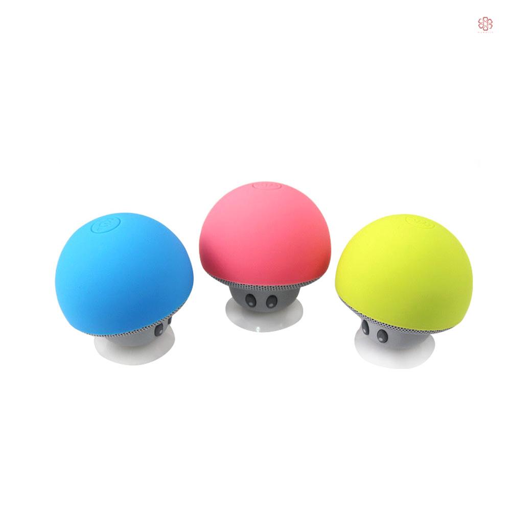 Loa Bluetooth Không Dây Âm Thanh Siêu Trầm Có Mic Và Đế Hút Chân Không Hình Nấm Cho Điện Thoại / Đệm