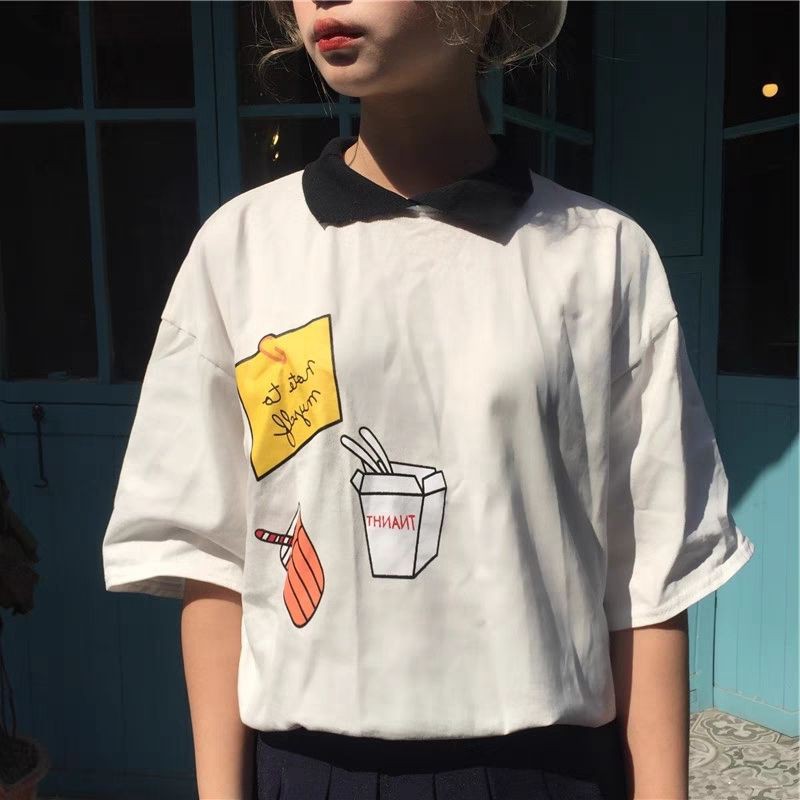 ÁO POLO CỔ BẺ NHIỀU MẪU VÀ HOẠ TIẾT FREESIZE 55KG | BigBuy360 - bigbuy360.vn