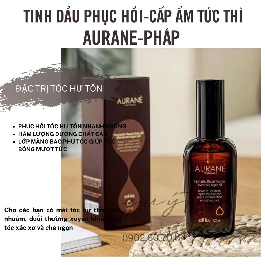 Tinh Dầu Dưỡng Tóc AURANE Softliss Fantastic Repair hair oil 125ml