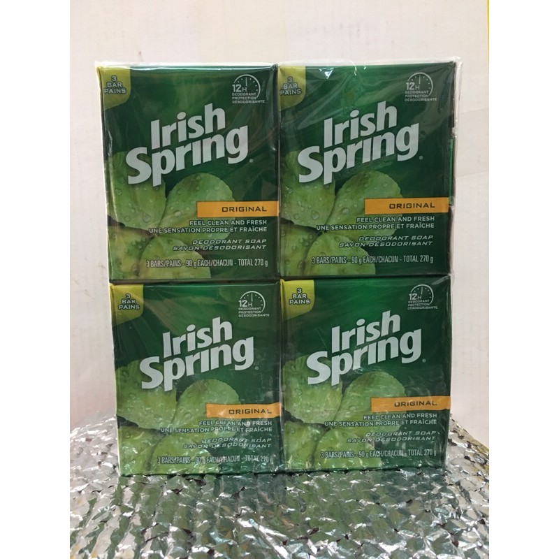 Xà phòng diệt khuẩn Irish Spring  Lốc 3cục (314,4g)