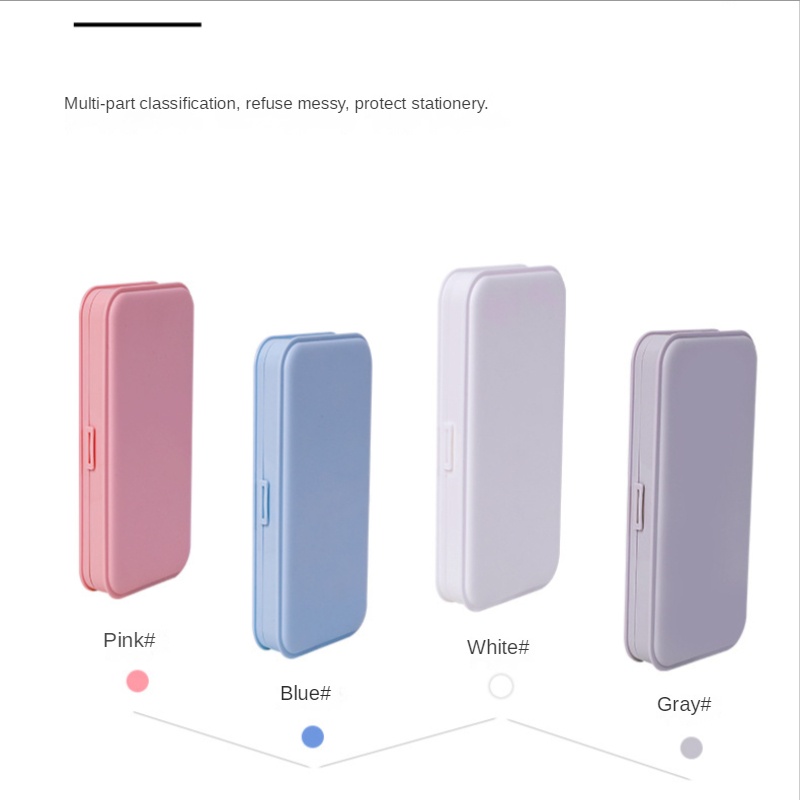 Hộp Đựng Bút Bằng PP Nhám Màu Macaron Dễ Thương Phong Cách Hàn Quốc Tiện Dụng Cho Học Sinh