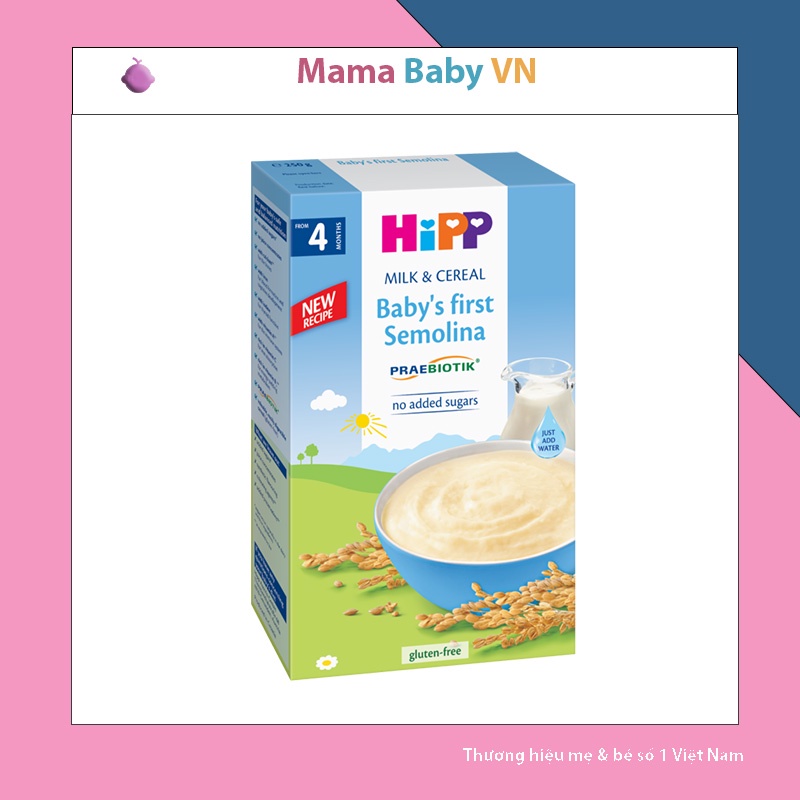 Bột ăn dặm HiPP dinh dưỡng cho bé 250g khởi đầu Mama Baby VN