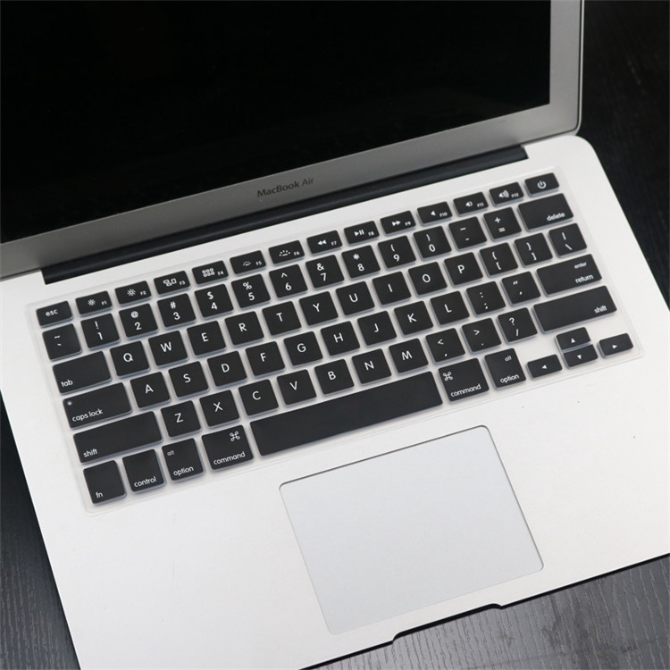 Miếng dán bảo vệ bàn phím siêu mỏng bằng silicon cho Macbook Pro Air A1465 A1466 A1502