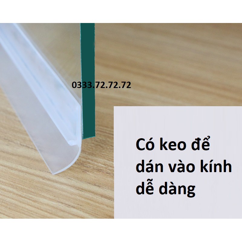 Nẹp chắn cản gió cản bụi cho cửa kính, cửa nhôm cửa gỗ - chất liệu silicone