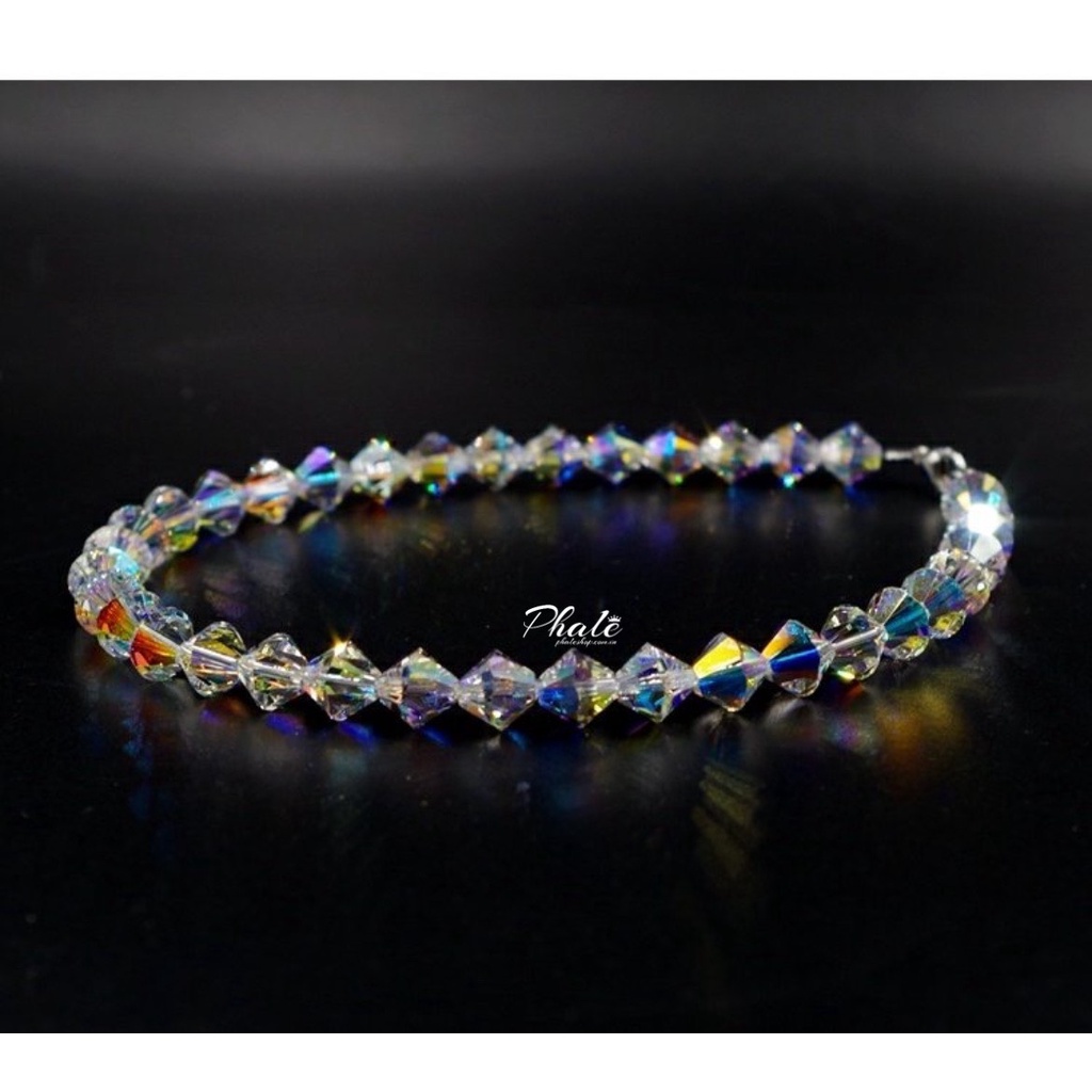 Vòng Tay Pha Lê Nón Nhọn 04mm Được Thiết Kế Từ Pha Lê Swarovski