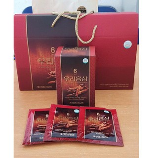 [MẪU MỚI] Nước hồng sâm Nonghyup Woori Hàn Quốc, Hộp 30 gói x 50ml