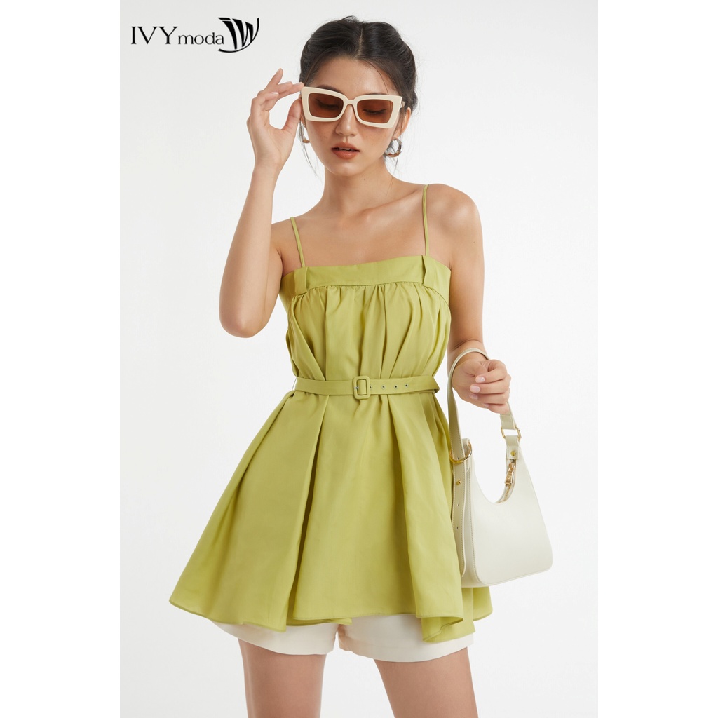 Áo 2 dây nữ dáng xòe IVY moda MS 16B9407