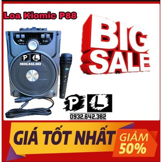 Loa karaoke P88 kiomic  chính hảng kèm micro có dây