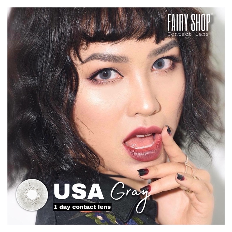 Lens 1 Ngày USA GRAY - Kính Áp Tròng Cao Cấp 1 Ngày FAIRY SHOP CONTACT LENS