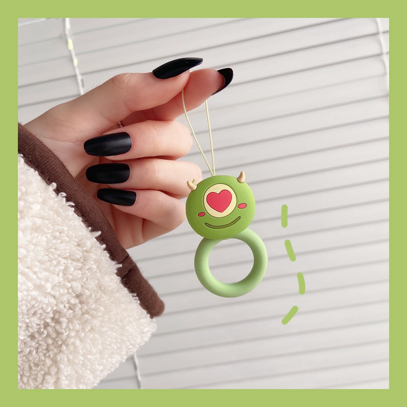 Dây Đeo Điện Thoại Bằng Silicon Mềm Họa Tiết Hoạt Hình Dễ Thương