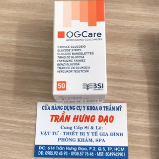 Hộp 50 que thử đường huyết OGCare