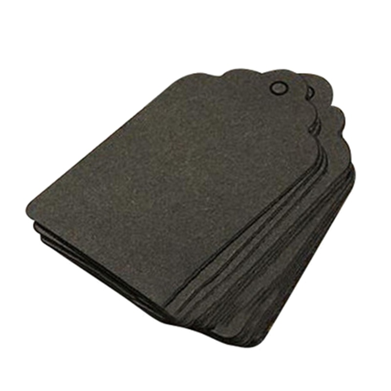 Set 100 Tấm Thẻ Giấy Kraft Đục Lỗ Dùng Để Trang Trí Nhà/Văn Phòng DIY