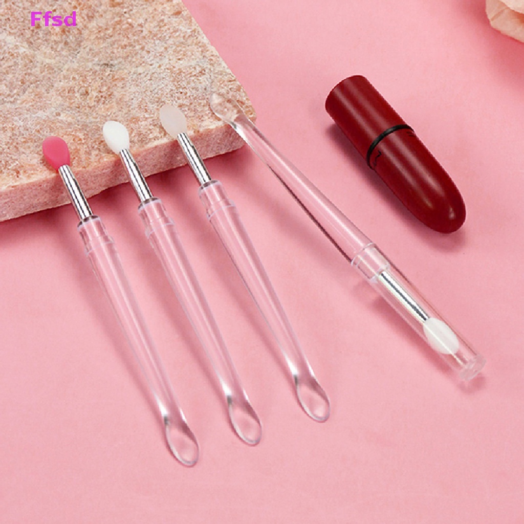 {Ffsd} 1 / 10 Cọ Son Môi mini Bằng Silicon Có Thể Di Chuyển * Hàng Bán Chạy