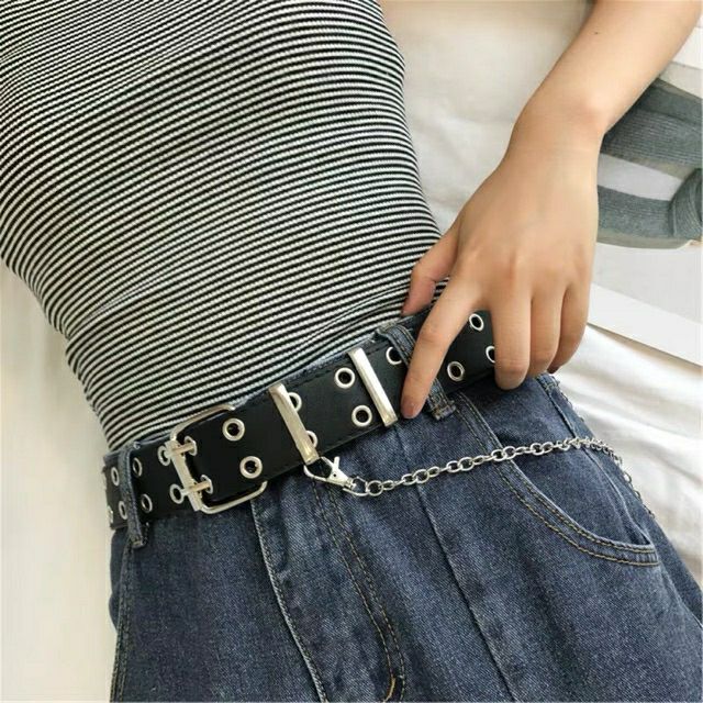Thắt lưng kèm chain phong cách ulzzang