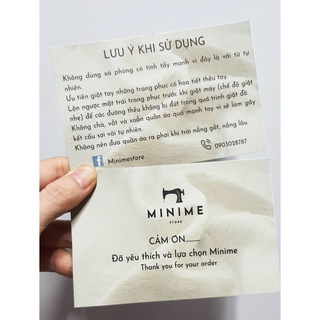 200 thẻ cám ơn in theo yêu cầu size 7.9x12