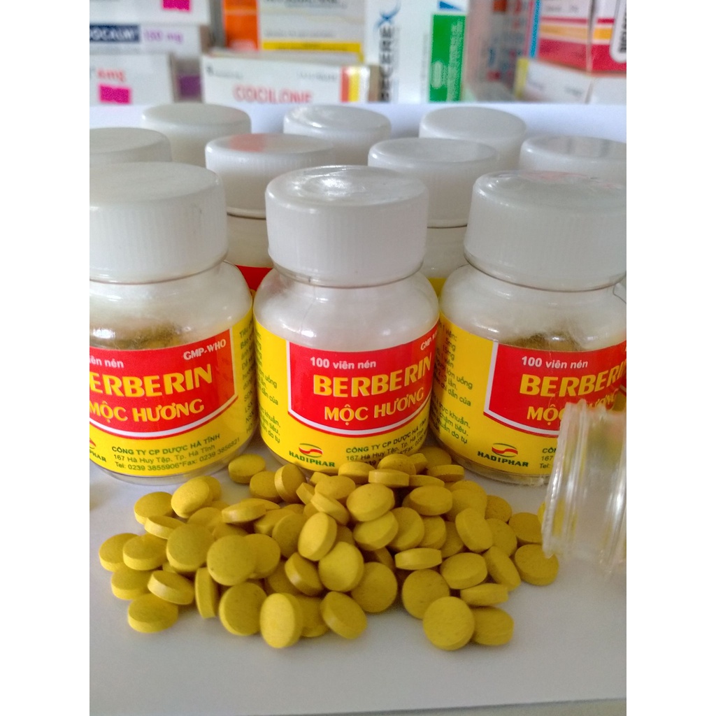 BERBERIN lọ nhỏ_Thảo Dược cầm tiêu chảy, kiết lỵ, viêm đại tràng cấp và mãn tính
