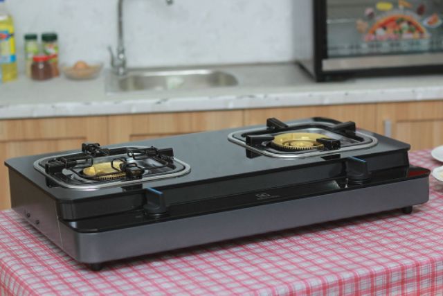 Bếp gas đôi Electrolux 728 Hàng trưng bày +TẶNG DÂY GAS Đầu Đốt đồng thau chịu nhiệt cao cấp