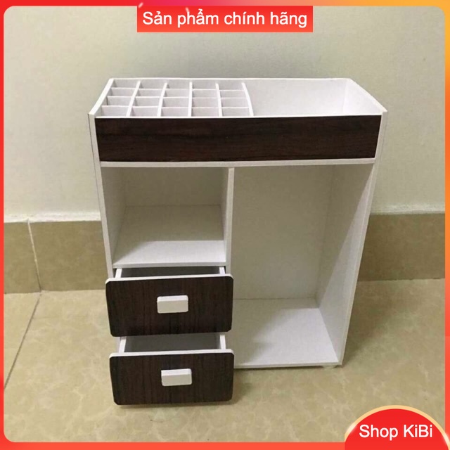 Kệ đựng mỹ phẩm mini, khay son, kệ 2 nhăn