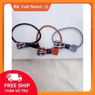 Dây buộc tóc 💖freeship💖 dây chun buộc tóc nữ đính nơ nhiều màu siêu rẻ siêu dễ thương