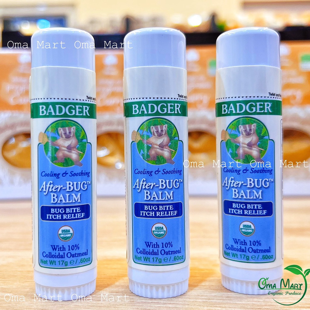 Sáp bôi giảm sưng ngứa do muỗi và côn trùng cắn hữu cơ Badger 17g
