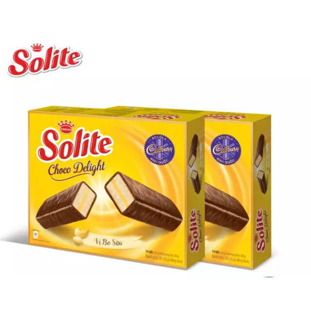 Bánh Solite Tầng Phủ Socola Cadbury  280g