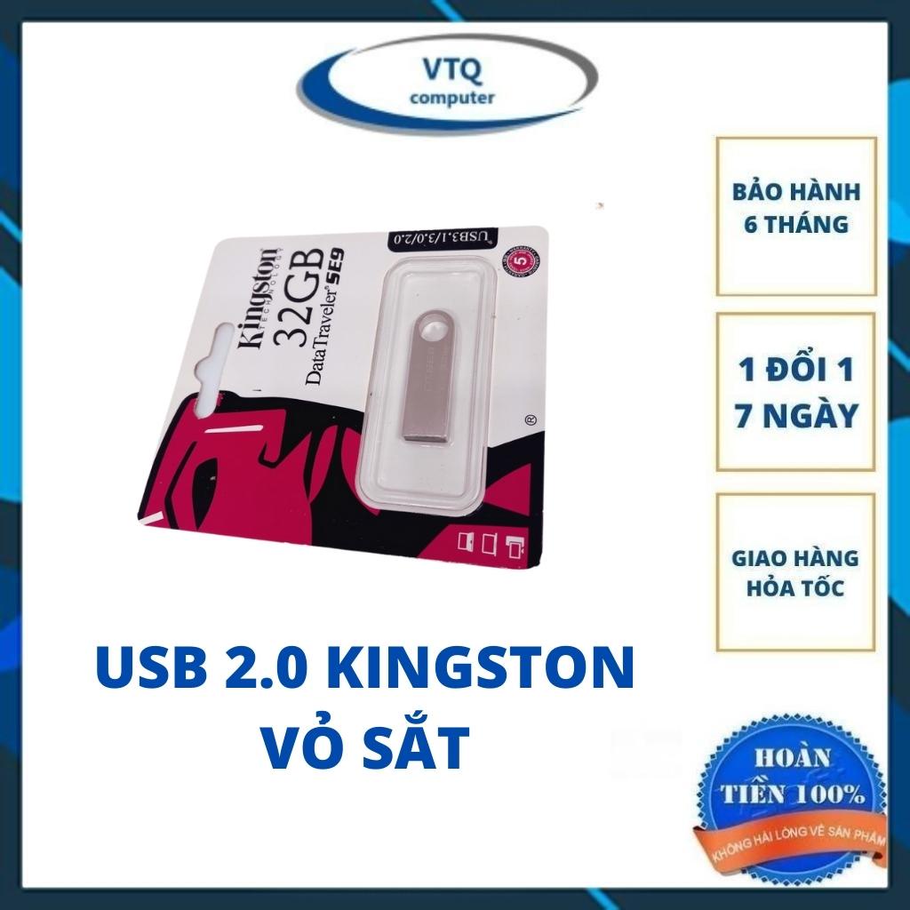 Usb Kington 2.0 64gb/ 32gb/ 16gb/ 8gb thiết kế nhỏ gọn, vỏ kim loại, chống nước