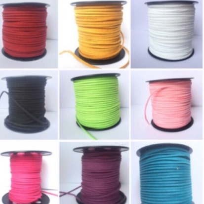 2-5met dây da lộn 3mm nhiều màu