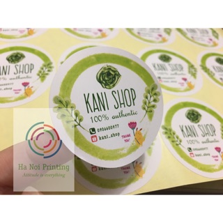 Combo 120 tem 5cm dán mỹ phẩm