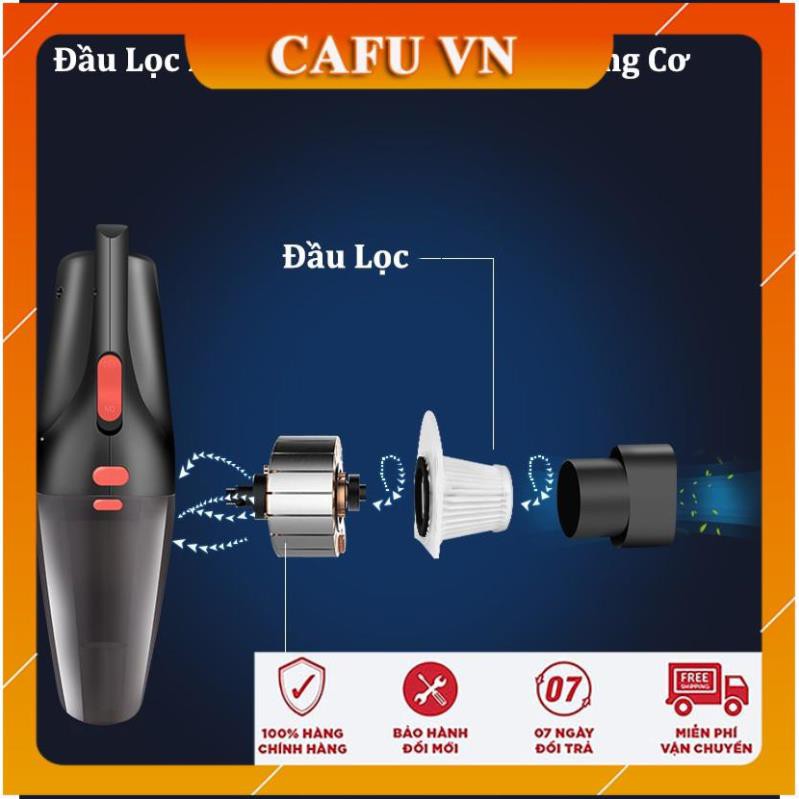 Máy hút bụi cầm tay máy hút bụi mini pin sạc không dây và có dây (tẩu nguồn 12v)[BH 12 tháng]