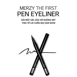Kẻ Mắt Merzy the First Pen Eyeliner w/ Long-Lasting 12HR Waterproof P1 đen