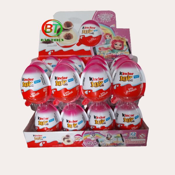 (Hộp 24 trứng) Trứng socola Kinder Joy đồ chơi cho bé trai và bé gái 20g