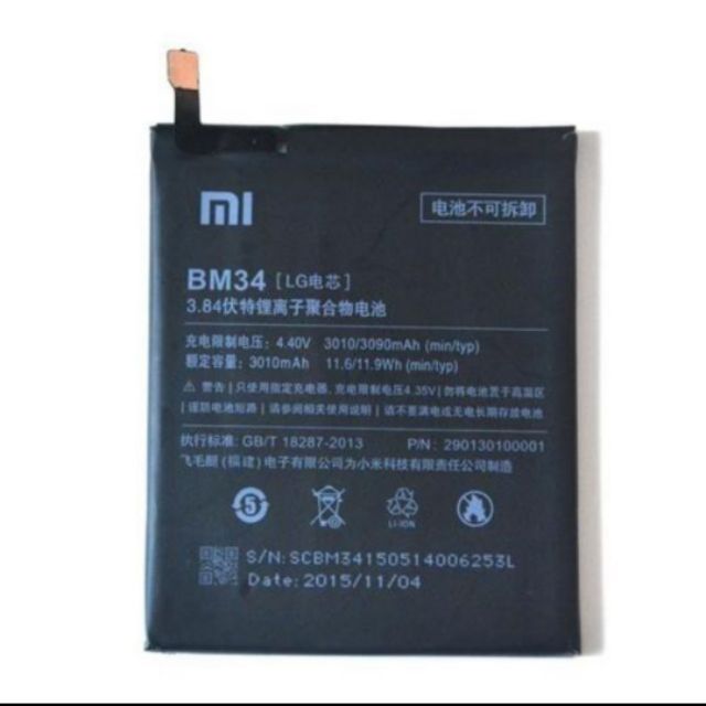 Pin xịn Xiaomi BM34 / MI NOTE PRO bh 6 tháng