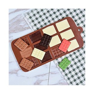 Khuôn silicon làm thạch socola thanh ô vuông