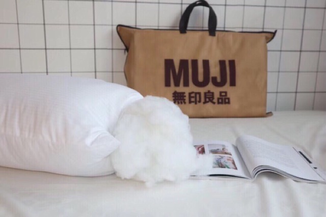 Ruột gối nằm Muji 1 đôi, ruột gối 45x65 cao cấp ép hơi