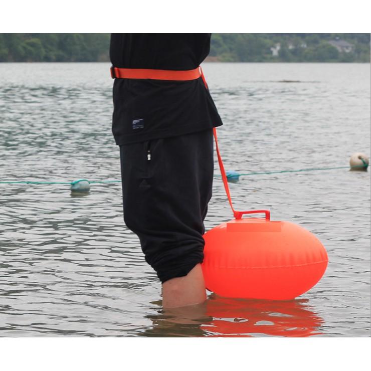 Phao bơi oval đeo thắt lưng 2 túi khí dành cho bơi lội, phao đeo tay