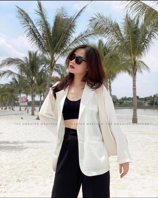 Áo blazer trơn cực xinh (chọn màu inbox)