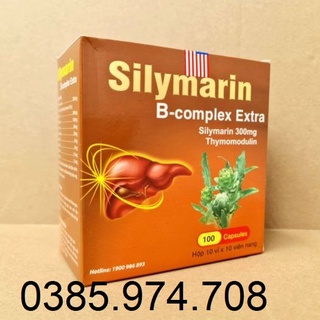 VIÊN BỔ GAN SILYMARIN B COMPLEX EXTRA Giải độc gan, hạ men gan HỘP 100 VIÊN