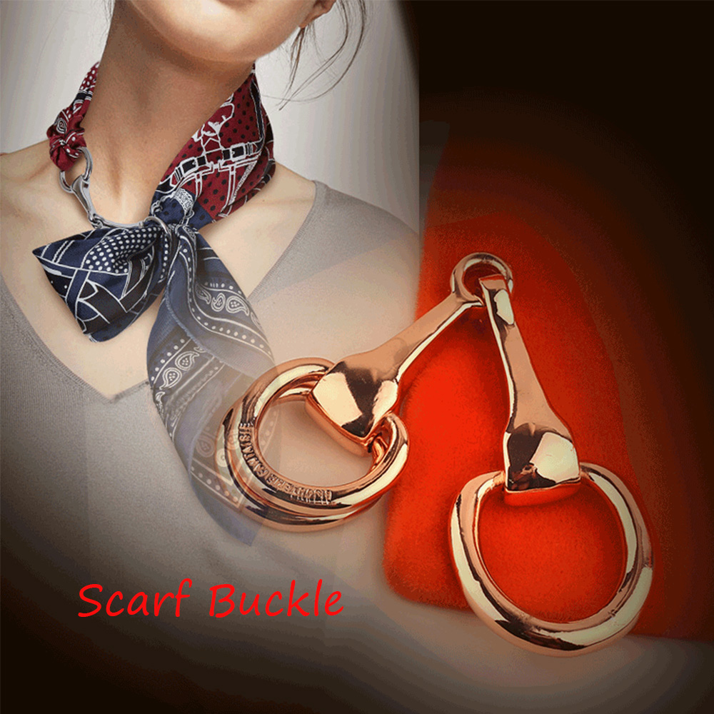 MKEB Nút Thắt Khăn Quàng Cổ Kim Loại Thời Trang Cho Nữ